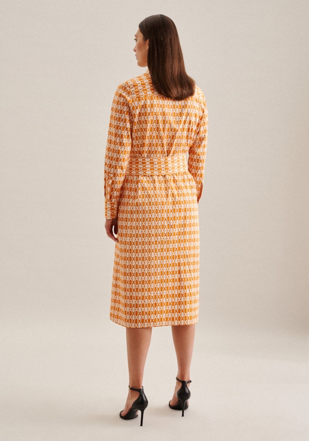 Kragen Kleid Regular in Orange | Seidensticker Onlineshop