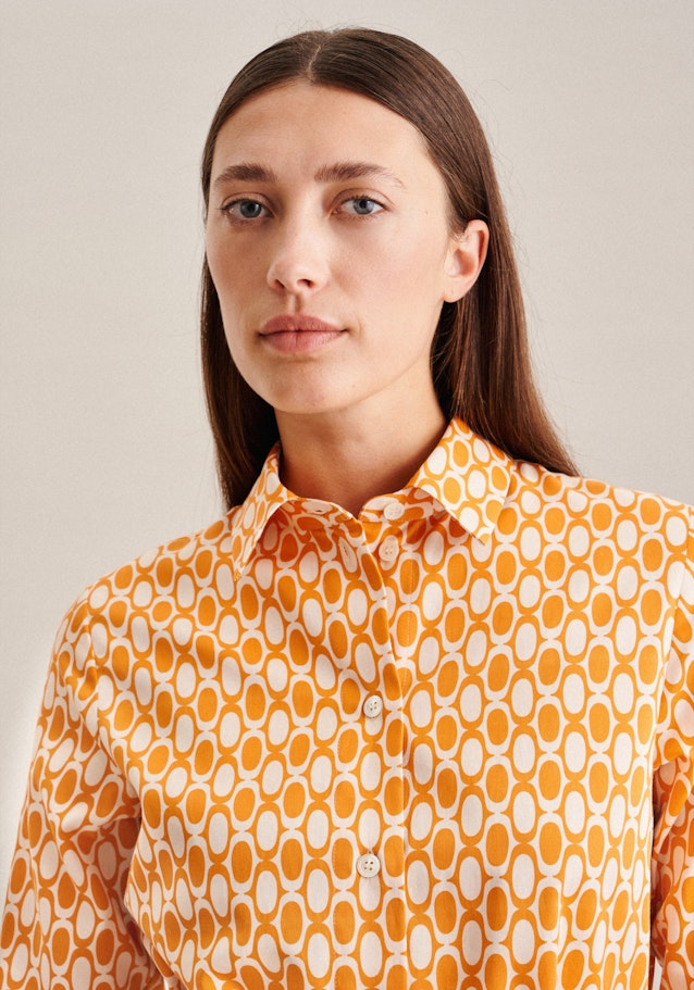 Satin Midi Kleid in Orange |  Seidensticker Onlineshop
