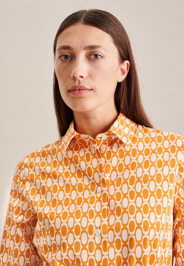 Kragen Kleid Regular in Orange |  Seidensticker Onlineshop