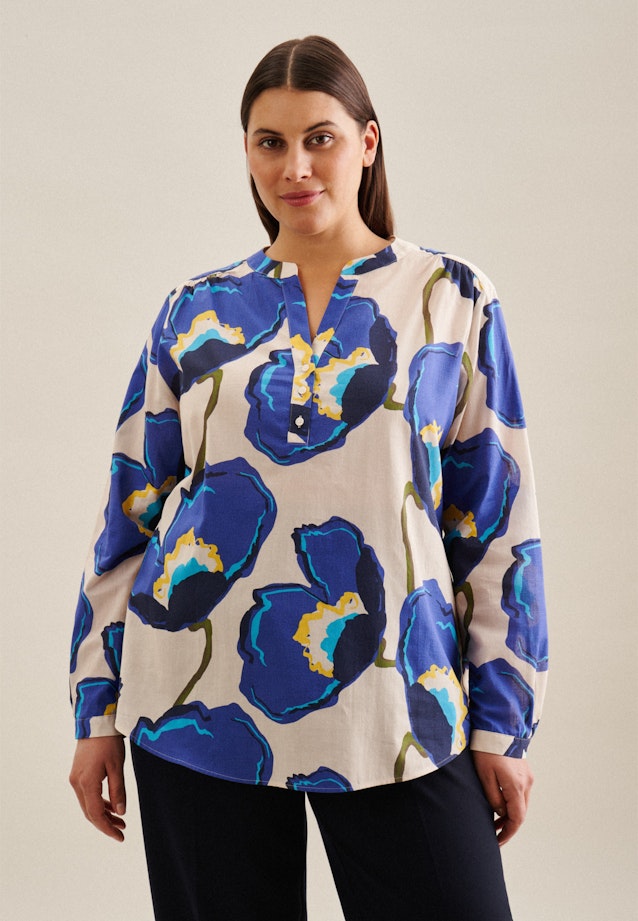 V-Neck Tunic in Medium Blue |  Seidensticker Onlineshop