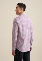 Slim Business shirt Check in Pink |  Seidensticker Onlineshop