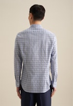 Chemise Business Slim Twill (sergé) Col Boutonné in Bleu Clair |  Seidensticker Onlineshop