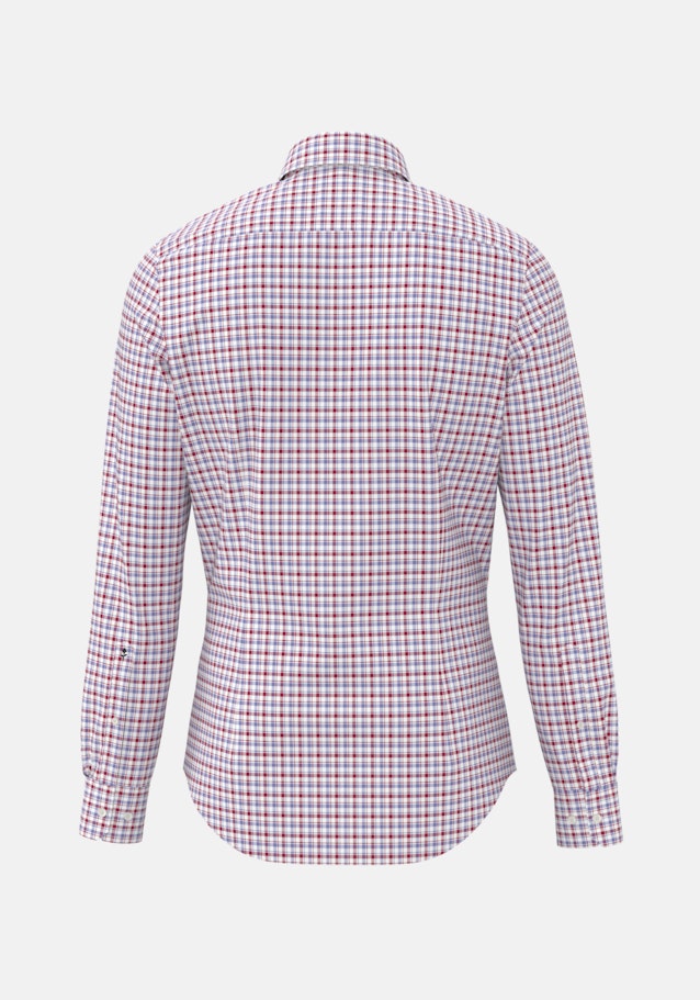 Non-iron Twill Business Shirt in Slim with Button-Down-Collar in Red | Seidensticker Onlineshop