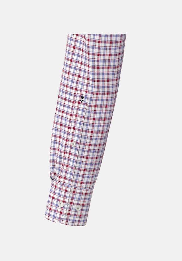 Bügelfreies Twill Business Hemd in Slim mit Button-Down-Kragen in Rot | Seidensticker Onlineshop