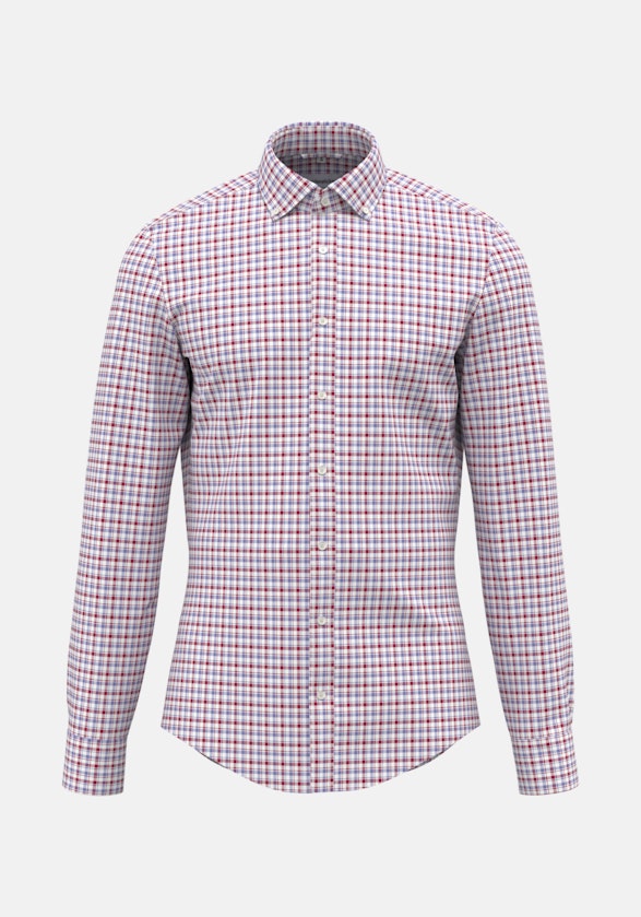 Bügelfreies Twill Business Hemd in Slim mit Button-Down-Kragen in Rot |  Seidensticker Onlineshop