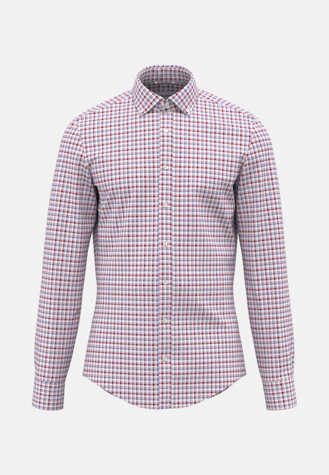 Bügelfreies Twill Business Hemd in Slim mit Button-Down-Kragen in Rot | Seidensticker Onlineshop