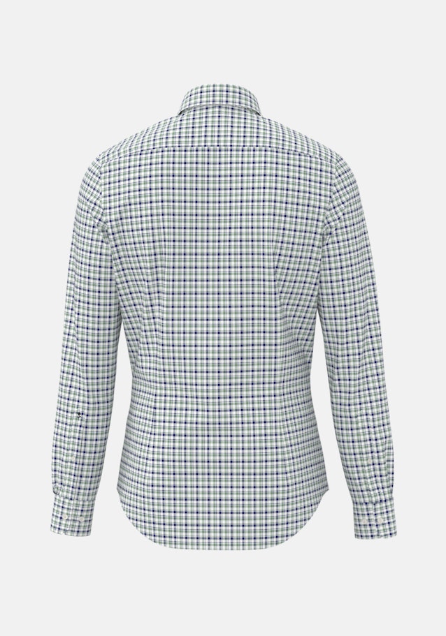 Non-iron Twill Business Shirt in Slim with Button-Down-Collar in Green | Seidensticker Onlineshop