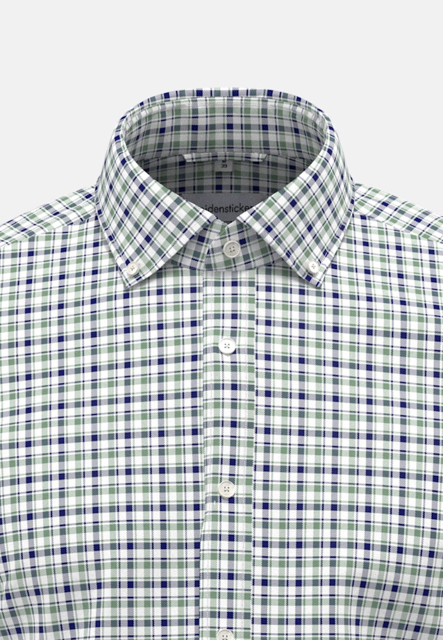 Bügelfreies Twill Business Hemd in Slim mit Button-Down-Kragen in Grün |  Seidensticker Onlineshop