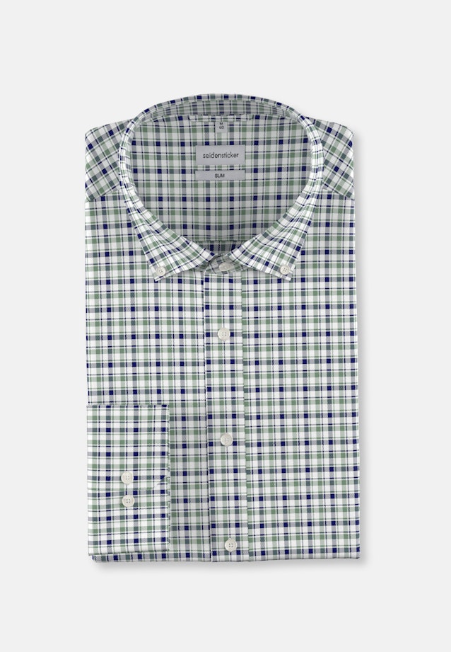 Slim Business shirt Check in Green |  Seidensticker Onlineshop