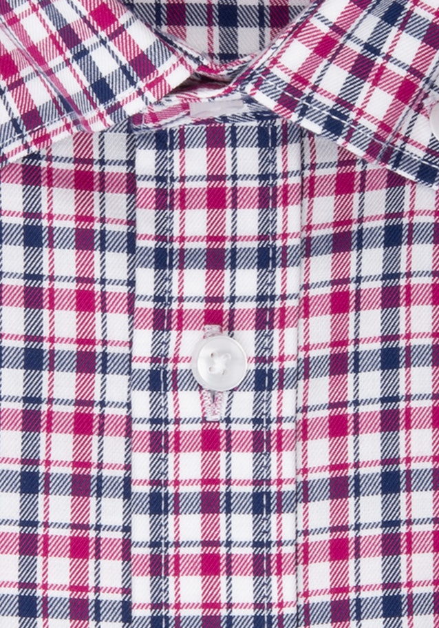Bügelfreies Twill Business Hemd in Shaped mit Button-Down-Kragen in Rosa/Pink | Seidensticker Onlineshop