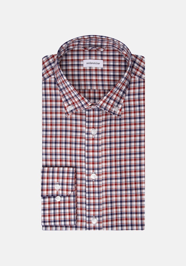 Bügelfreies Twill Business Hemd in Shaped mit Button-Down-Kragen in Rosa/Pink | Seidensticker Onlineshop