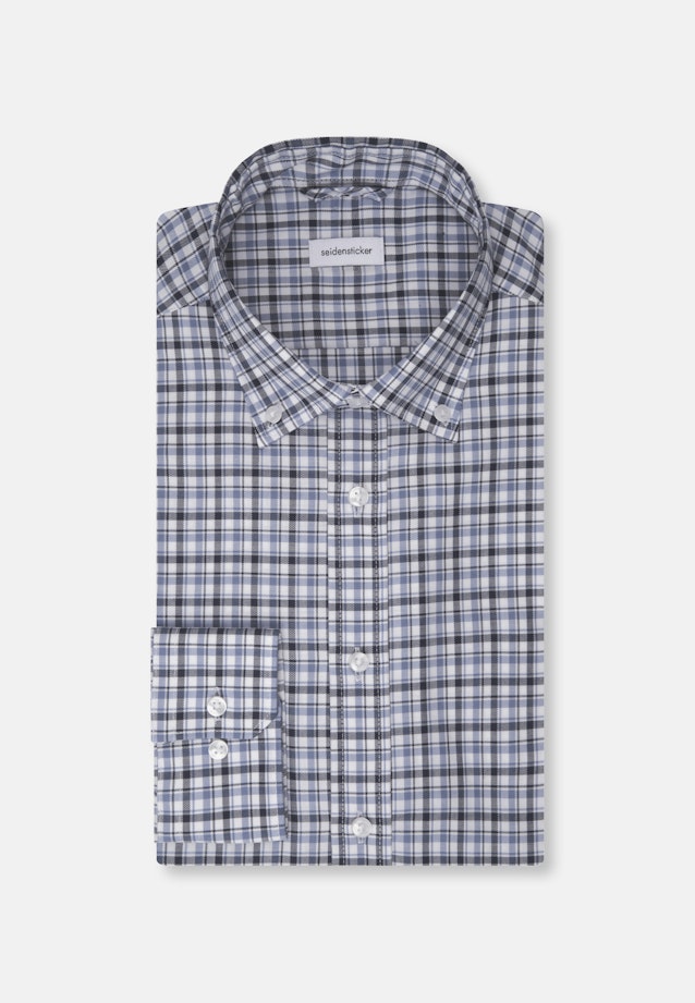 Shaped Business shirt Check in Light Blue |  Seidensticker Onlineshop