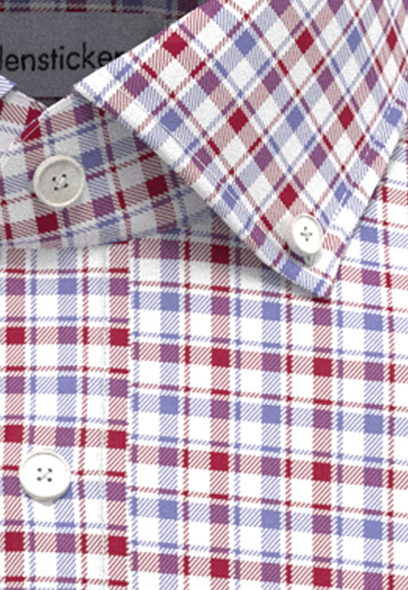 Chemise Business Shaped Twill (sergé) Col Boutonné in Rouge |  Seidensticker Onlineshop