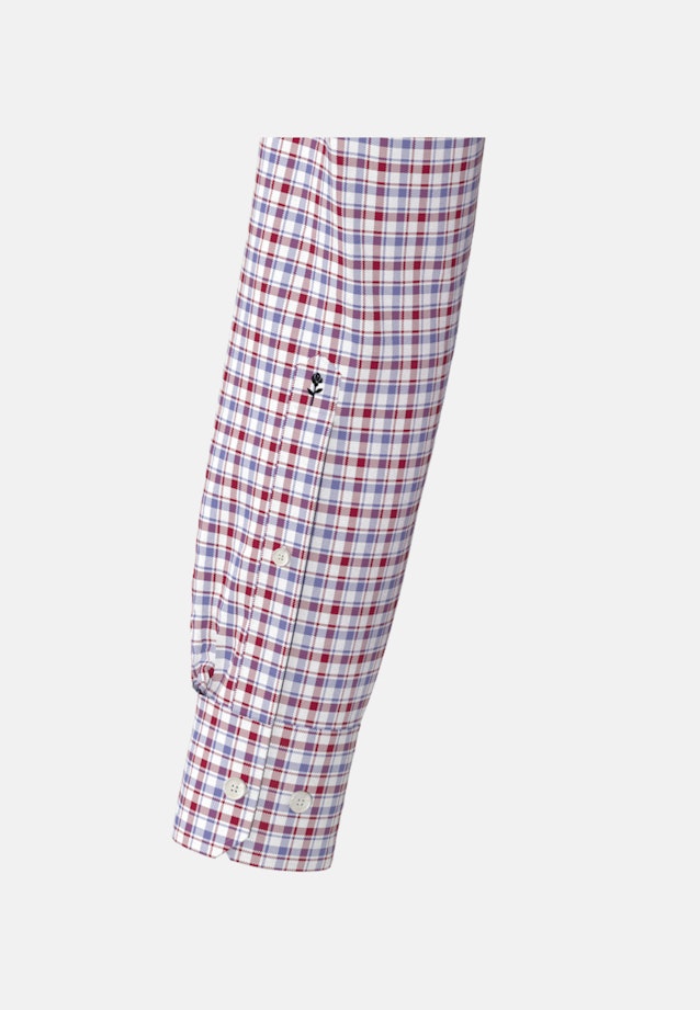 Bügelfreies Twill Business Hemd in Shaped mit Button-Down-Kragen in Rot | Seidensticker Onlineshop