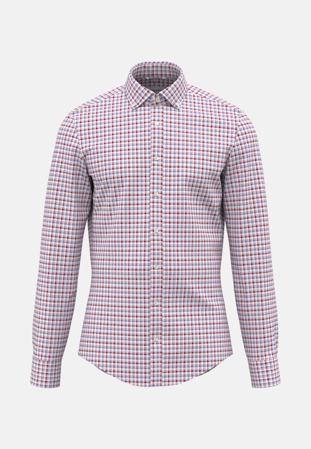 Shaped Business shirt Check in Red |  Seidensticker Onlineshop
