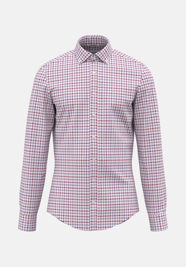 Non-iron Twill Business overhemd in Shaped with Button-Down-Kraag in Rood |  Seidensticker Onlineshop