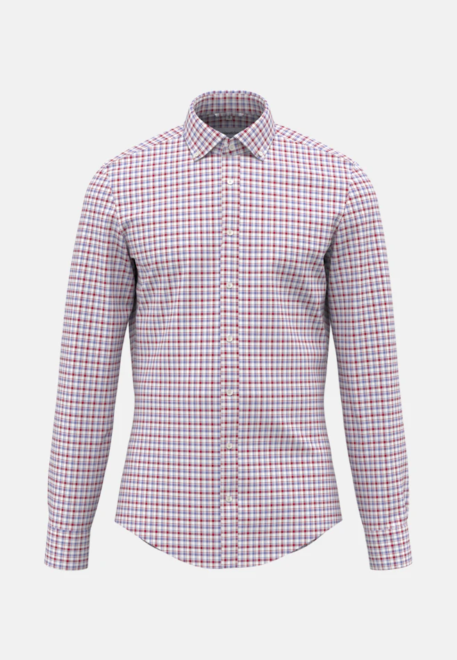 Shaped Chemise d'affaires carreaux dans Rouge | Boutique en ligne Seidensticker