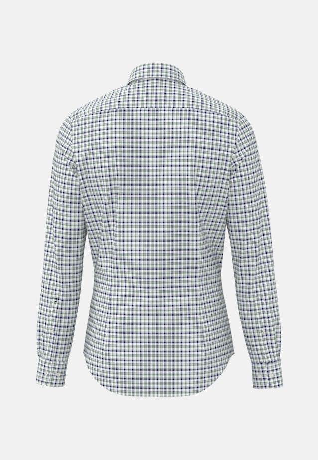 Non-iron Twill Business overhemd in Shaped with Button-Down-Kraag in Groen | Seidensticker Onlineshop