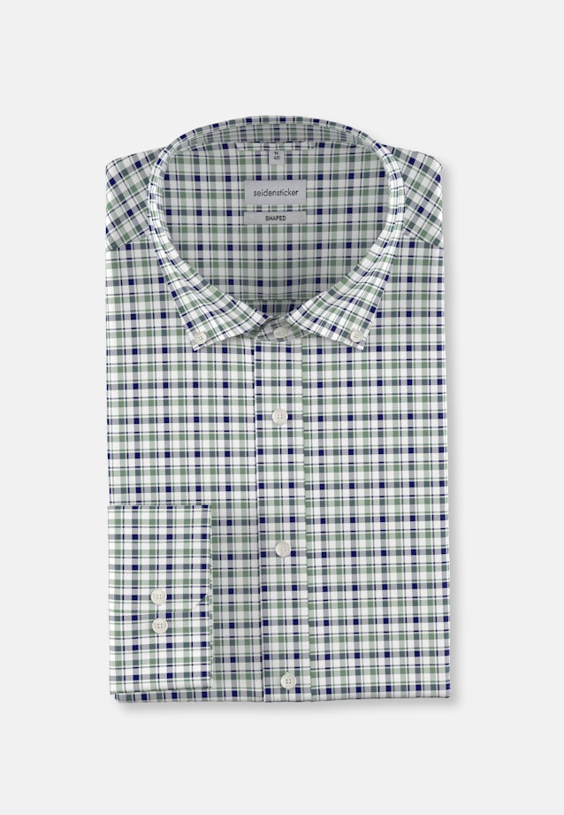 Shaped Business shirt Check in Green |  Seidensticker Onlineshop