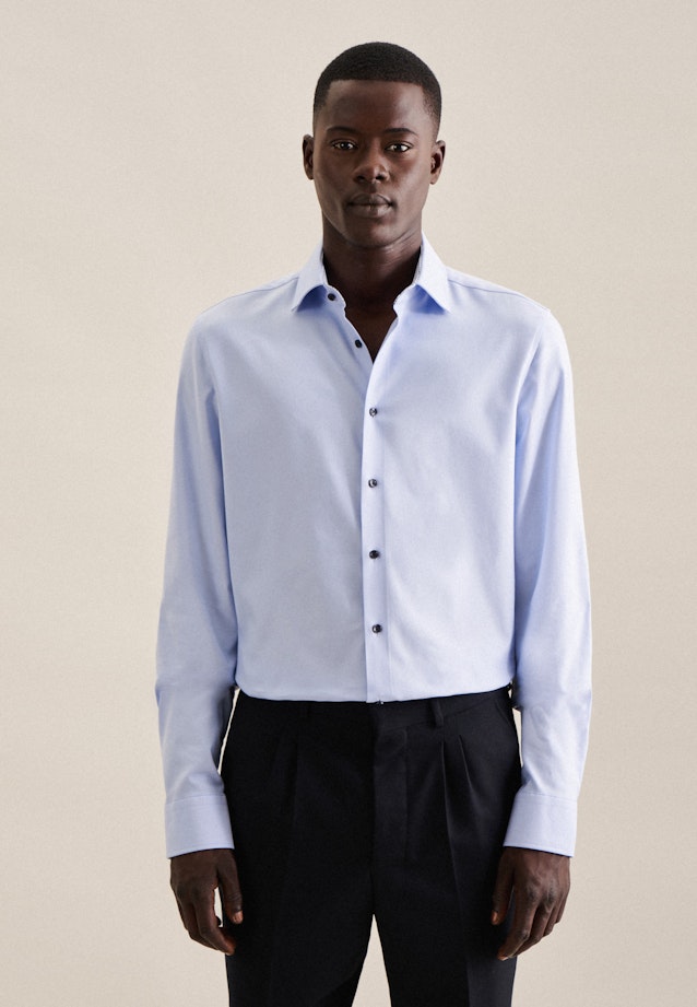 Performance shirt in Slim with Kent-Collar in Light Blue |  Seidensticker Onlineshop