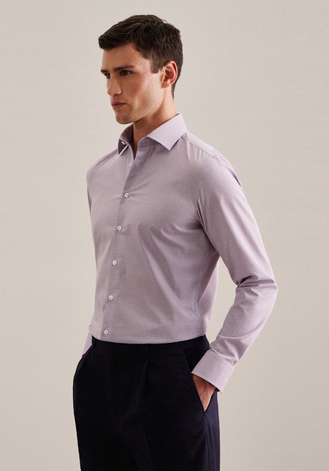 Slim Business Hemd Karo in Rot | Seidensticker Onlineshop