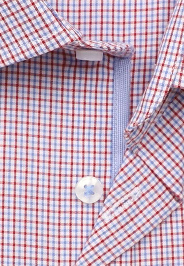 Bügelfreies Popeline Business Hemd in Shaped mit Kentkragen in Rot |  Seidensticker Onlineshop