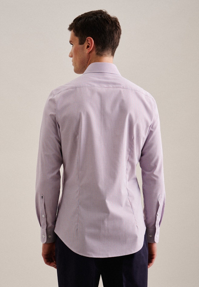 Non-iron Poplin Business Shirt in Shaped with Kent-Collar in Red | Seidensticker online shop