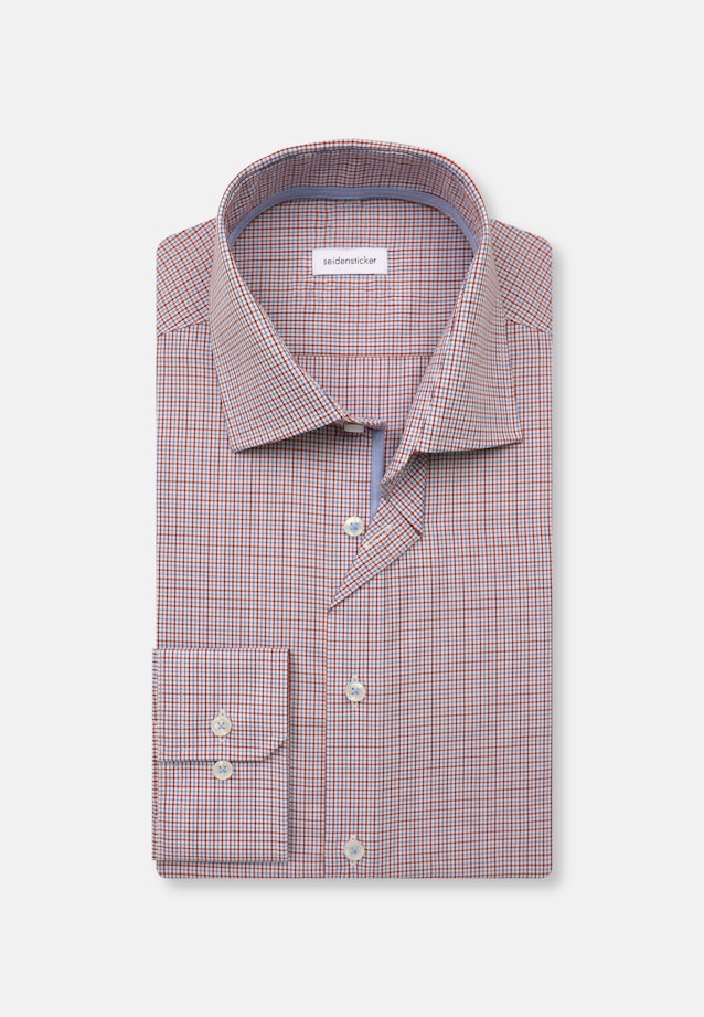 Shaped Business shirt Check in Red |  Seidensticker Onlineshop