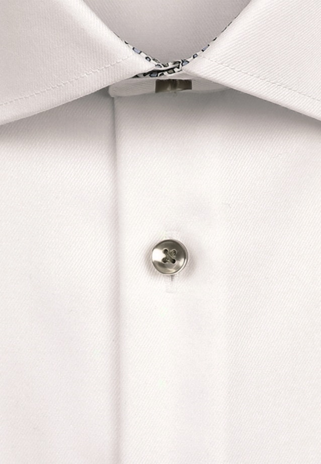 Non-iron Twill Business Shirt in Slim with Kent-Collar in White |  Seidensticker Onlineshop