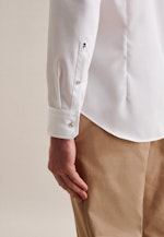 Non-iron Twill Business Shirt in Slim with Kent-Collar in White |  Seidensticker Onlineshop