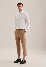 Non-iron Twill Business Shirt in Slim with Kent-Collar in White |  Seidensticker Onlineshop