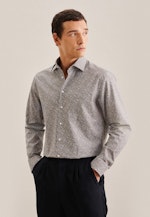 Regular Chemise d'affaires Floral in Marron |  Seidensticker Onlineshop