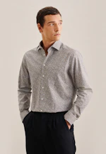 Regular Business shirt Floral in Brown |  Seidensticker Onlineshop