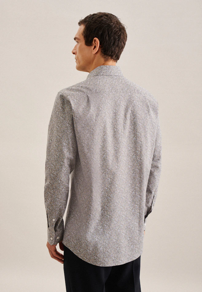Regular Business Hemd Floral in Braun | Seidensticker Onlineshop