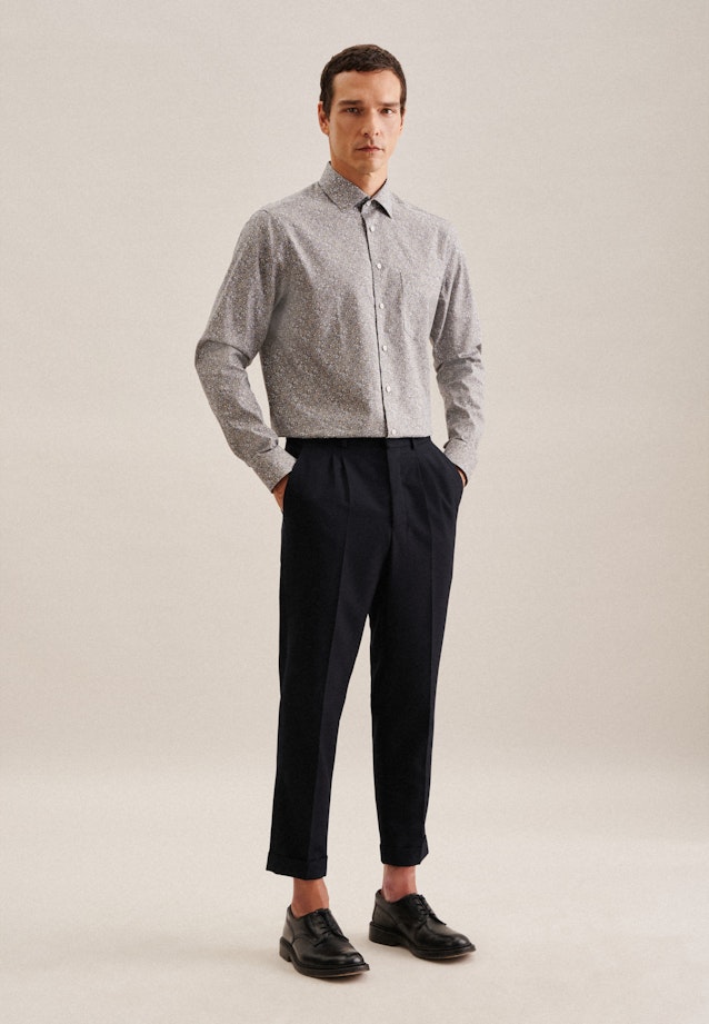 Regular Chemise d'affaires Floral in Marron |  Seidensticker Onlineshop