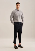 Regular Business shirt Floral in Brown |  Seidensticker Onlineshop