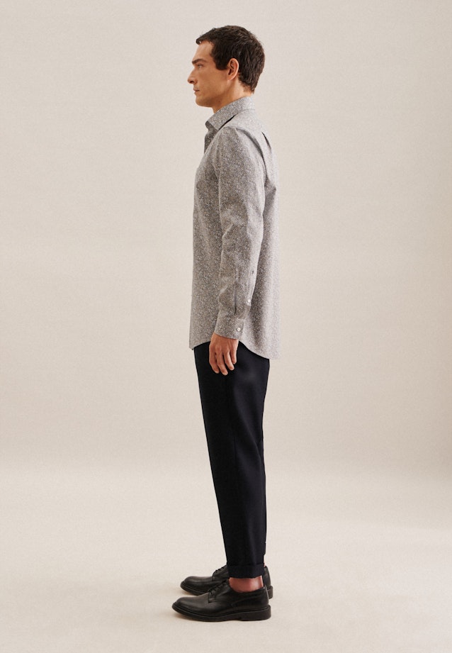 Regular Chemise d'affaires Floral in Marron |  Seidensticker Onlineshop