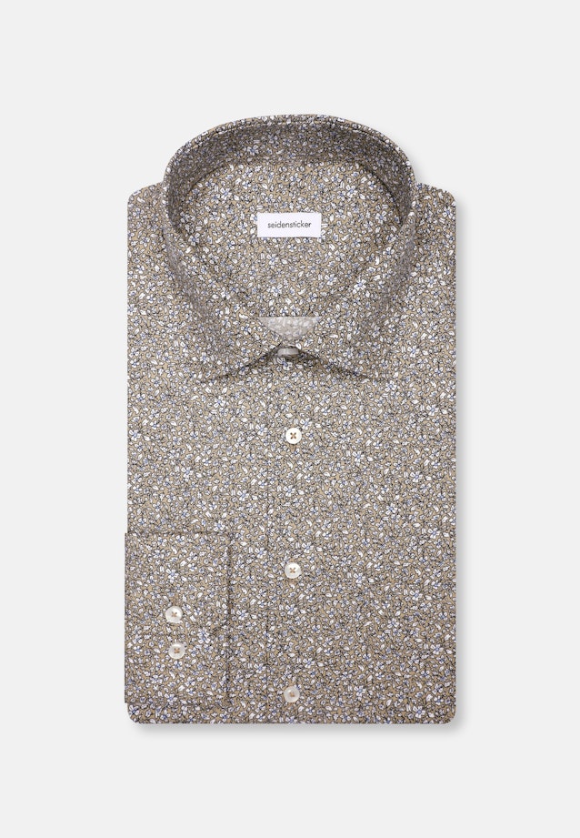Regular Chemise d'affaires Floral in Marron |  Seidensticker Onlineshop