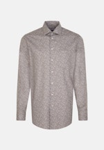 Regular Chemise d'affaires Floral in Marron |  Seidensticker Onlineshop