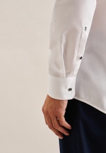 Chemise Business Regular Popeline Col Kent in Blanc |  Seidensticker Onlineshop