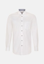 Chemise Business Regular Popeline Col Kent in Blanc |  Seidensticker Onlineshop