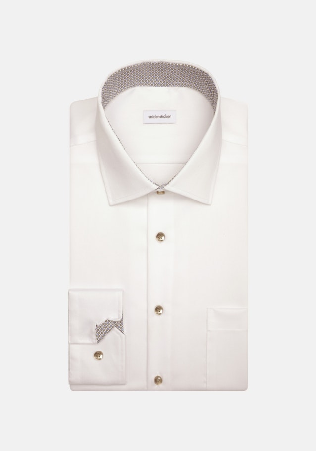 Non-iron Twill Business Shirt in Comfort with Kent-Collar in White |  Seidensticker Onlineshop