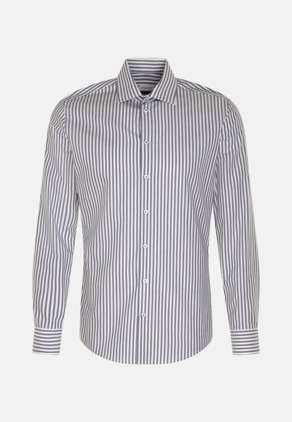 Shaped Business shirt Stripe in Medium Blue |  Seidensticker Onlineshop