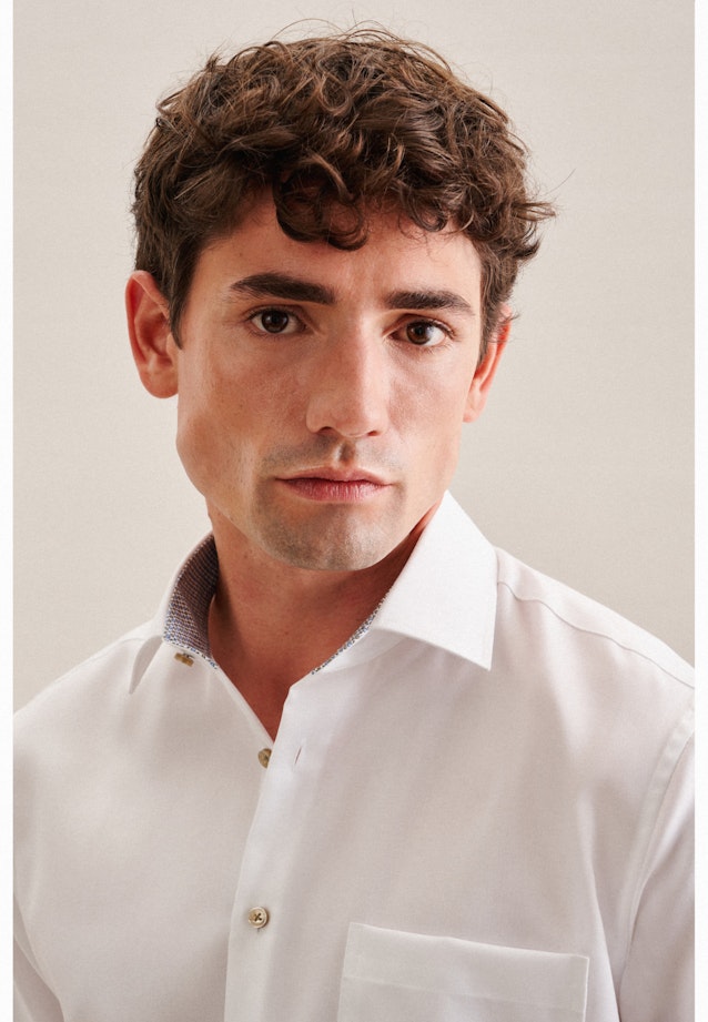Regular Business shirt Uni in White |  Seidensticker Onlineshop