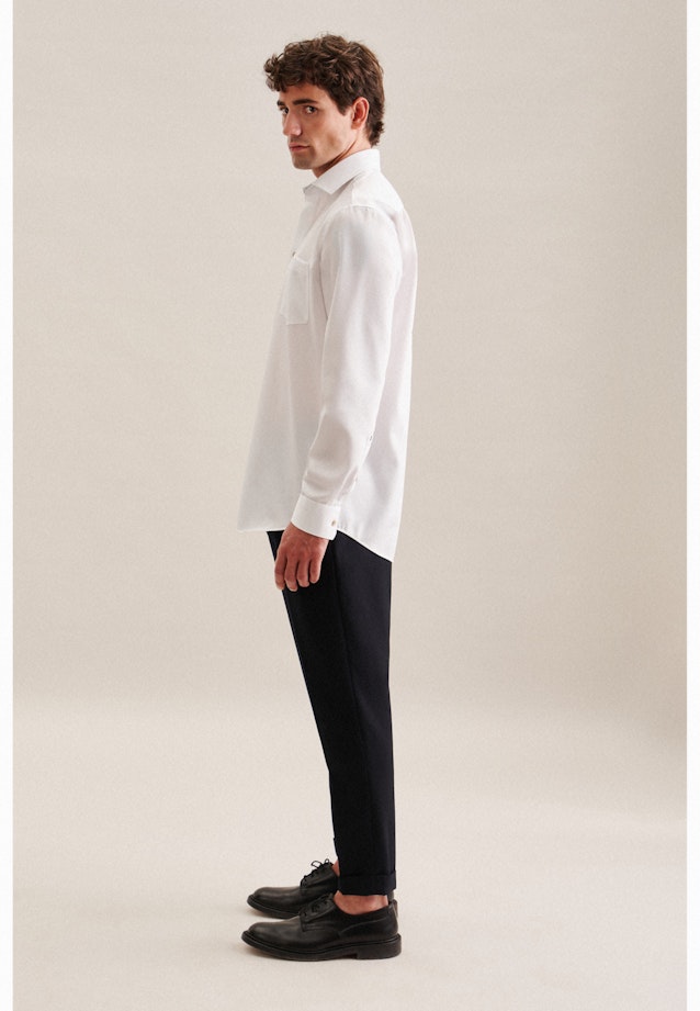 Regular Business shirt Uni in White |  Seidensticker Onlineshop