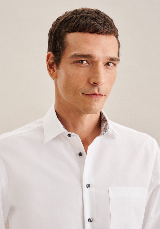Regular Business Hemd Uni in Weiß | Seidensticker Onlineshop