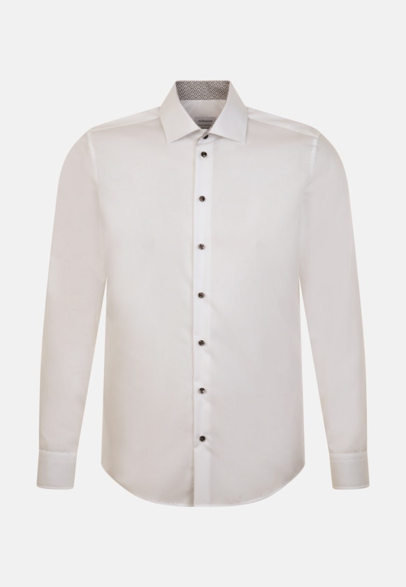 Chemise Business Slim Col Kent  manches extra-longues in Blanc |  Seidensticker Onlineshop