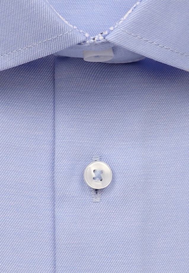 Bügelfreies Twill Business Hemd in Shaped mit Kentkragen und extra langem Arm in Hellblau |  Seidensticker Onlineshop