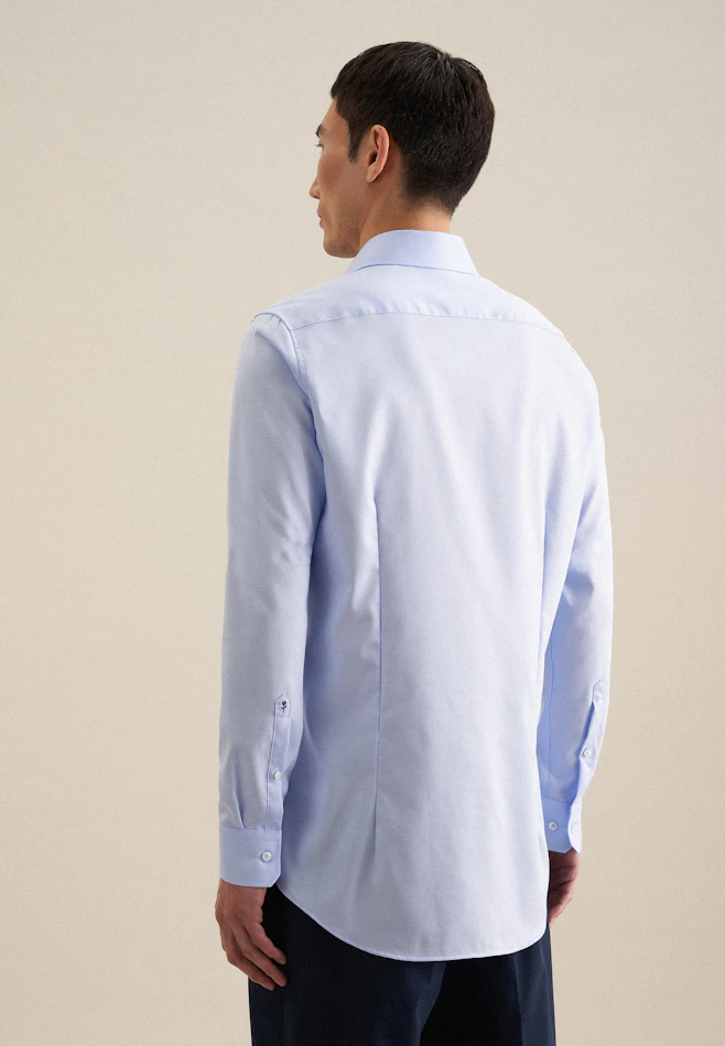 Shaped Chemise d'affaires Uni dans Bleu Clair | Boutique en ligne Seidensticker
