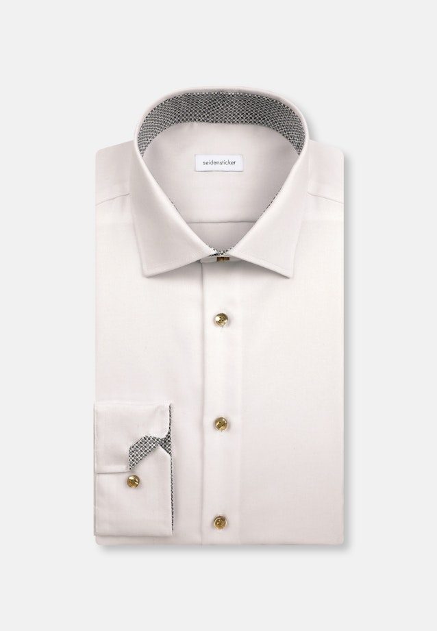Shaped Business Hemd Uni in Weiß |  Seidensticker Onlineshop